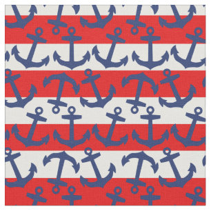 Anchors Aweigh, Nautical Stripes Fabric