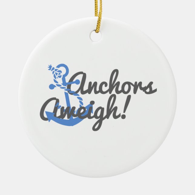 Anchors Aweigh ornament (Front)