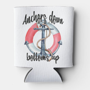 Anchors Down Bottoms Up Can Cooler