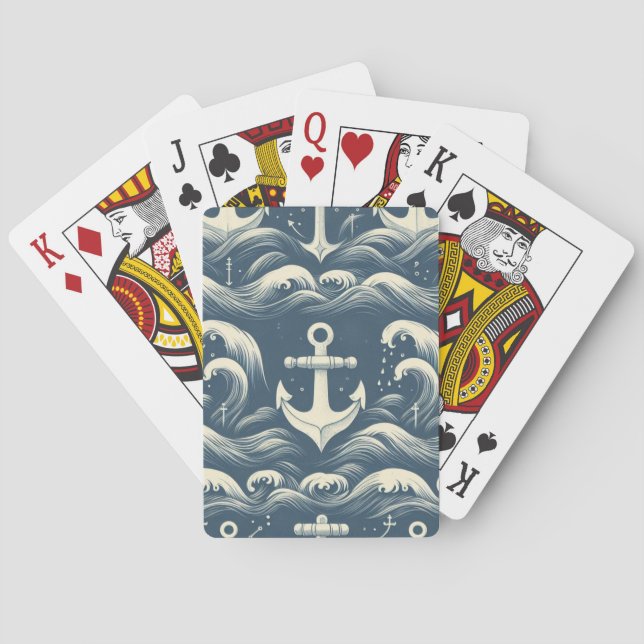 Anchors Down Deep Playing Cards (Back)