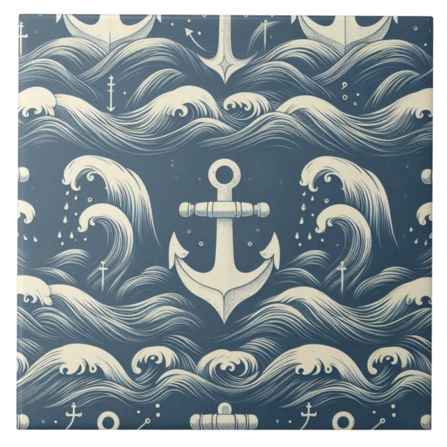 Anchors Down Deep Tile (Front)