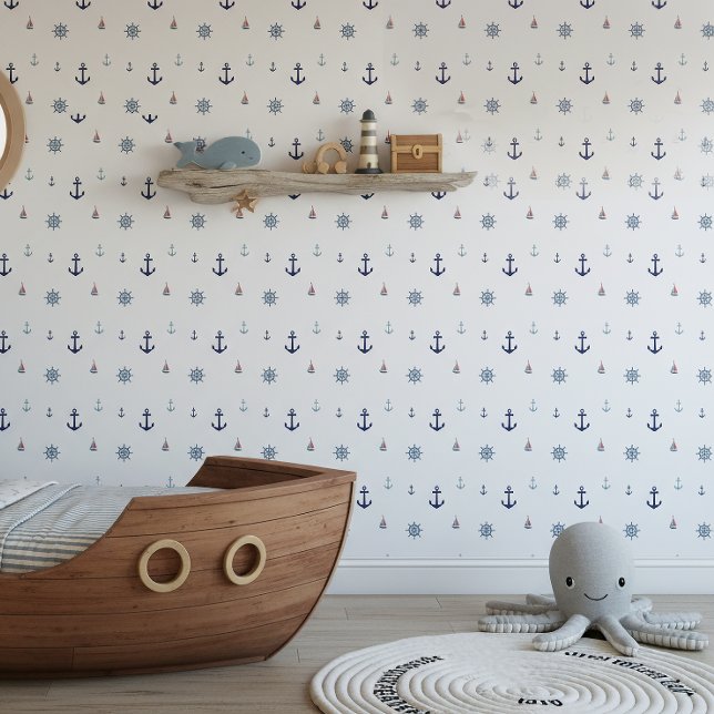 Anchors & Helms Nautical Kids ID1256 Wallpaper (Creator Uploaded)