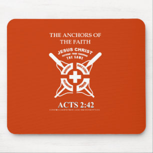 Anchors in Christ Mouse Mat