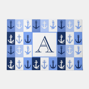 Anchors  monogram doormat