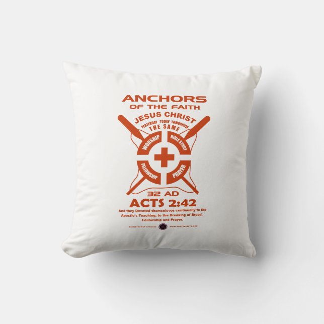 Anchors of the Faith Cushion (Front)