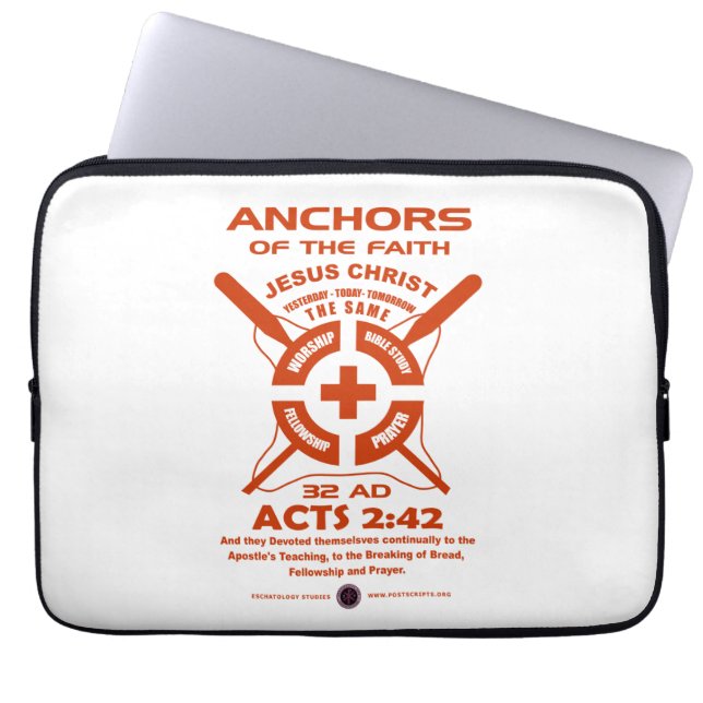 Anchors of the Faith Laptop Sleeve (Front)