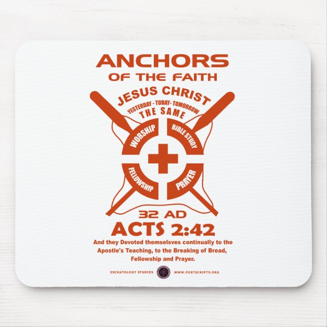 Anchors of the Faith Mouse Mat (Front)