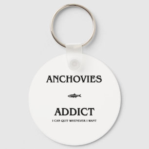 Anchovies Addict Key Ring
