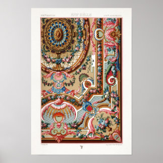 Ancient 18th Century pattern by Albert Racinet Poster