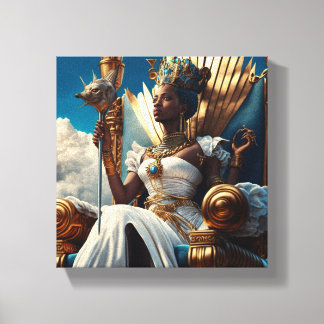 ancient African-Egyptian qeen Canvas Print