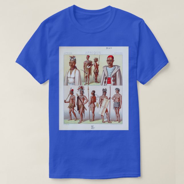 Ancient African tribal fashion and accessories fro T-Shirt (Design Front)
