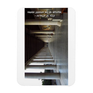 Ancient Agora of Athens, Greece. Stoa of Attalos Magnet