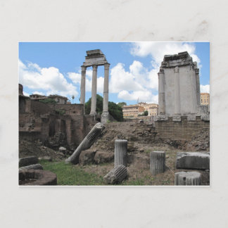Ancient Agora temple pillar ruins Postcard