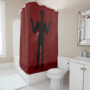 Ancient Alien - Geoglyphs Long Man Shower Curtain