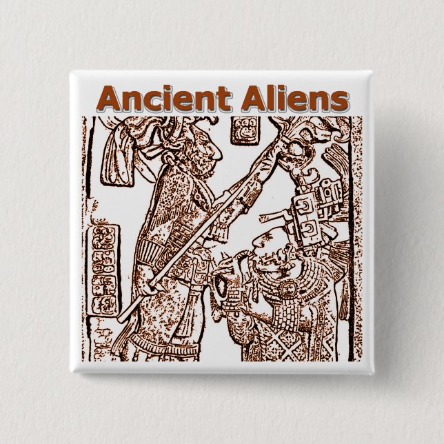 Ancient Aliens 2 15 Cm Square Badge (Front)