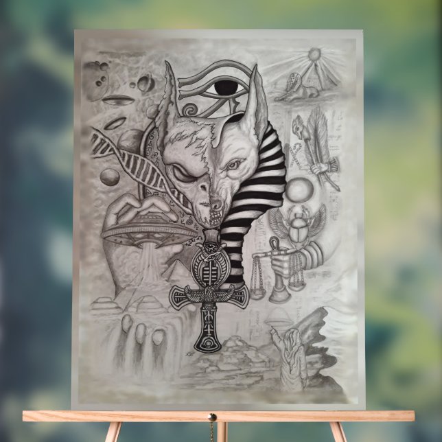 Ancient Aliens , Anubis Acrylic Sign (Neutral)