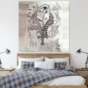 Ancient Aliens , Anubis Canvas Print