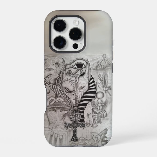 Ancient Aliens , Anubis iPhone Case (Back)