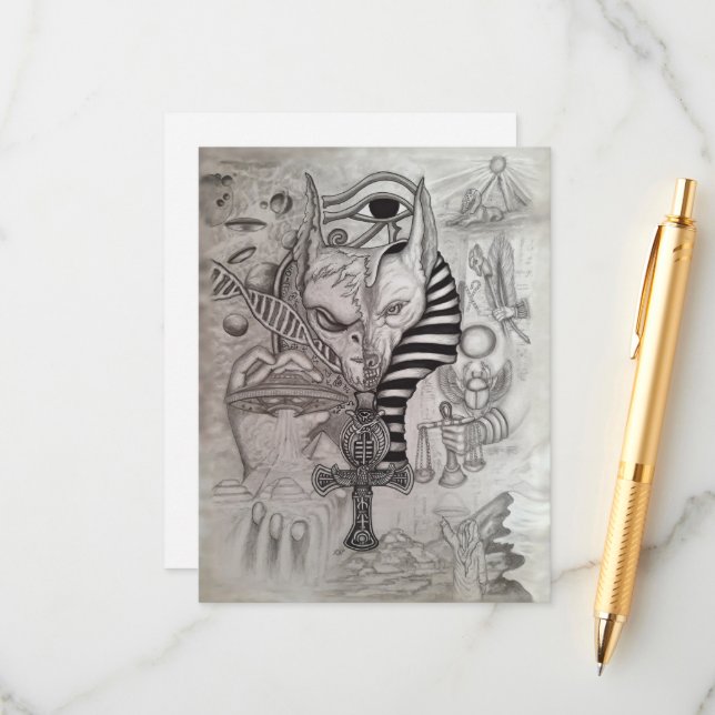 Ancient Aliens , Anubis magnetic card (Front/Back In Situ)