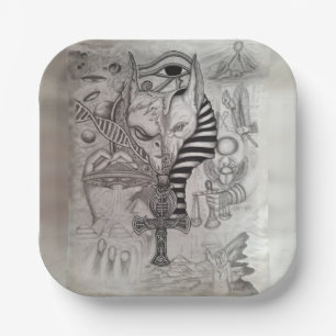 Ancient Aliens , Anubis Paper Plate
