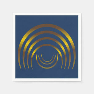 Ancient Aliens Crop Circle Gold  Napkin