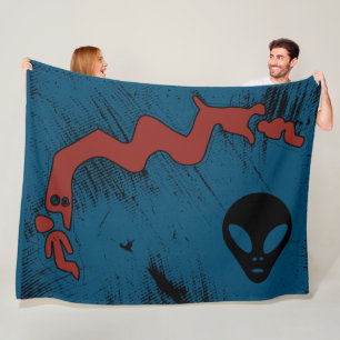 Ancient Aliens Crop Circles The Red Dragon Fleece Blanket