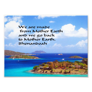 Ancient American Indian proverb Photo Print