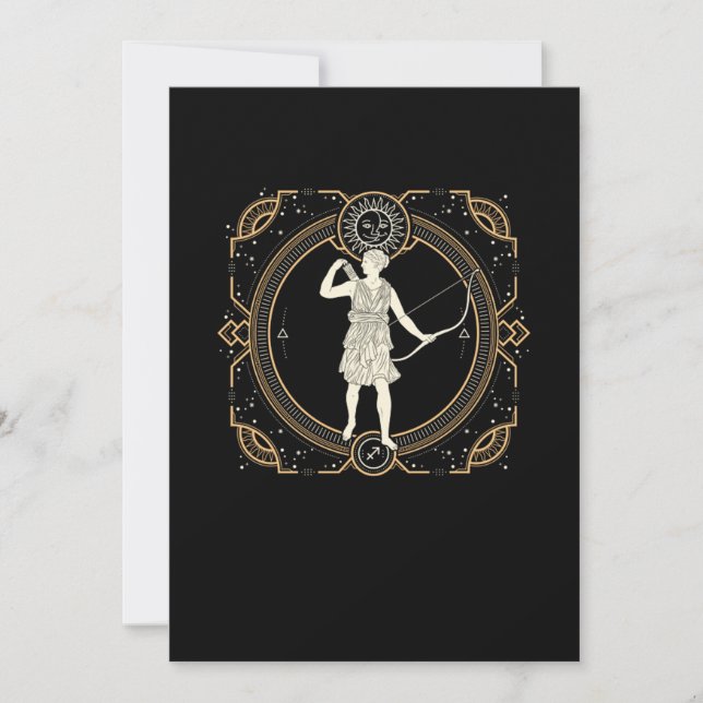Ancient Archer Archery Bowman Bow Arrow Bow Gift Invitation (Front)
