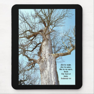 Ancient Ash Zechariah 4:6 Mouse Mat