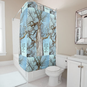 Ancient Ash Zechariah 4:6  Shower Curtain