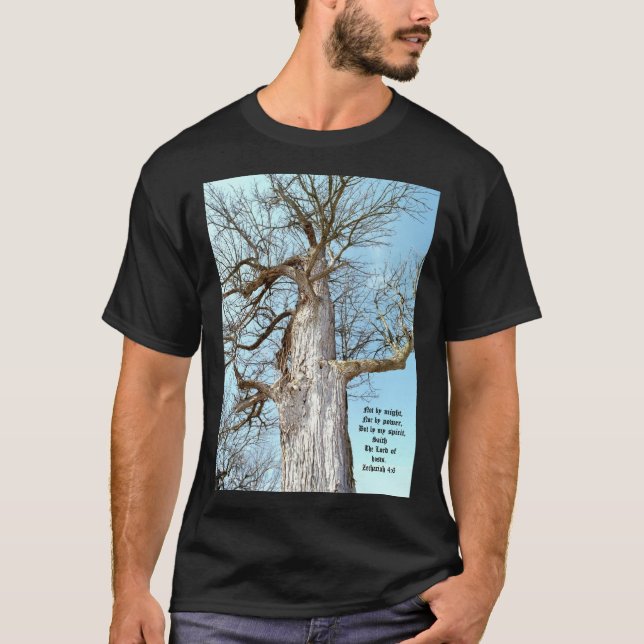 Ancient Ash Zechariah 4:6  T-Shirt (Front)