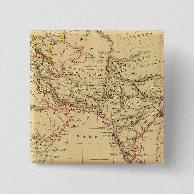 Ancient Asia 15 Cm Square Badge (Front)