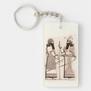 Ancient Assyrian Art Key Ring