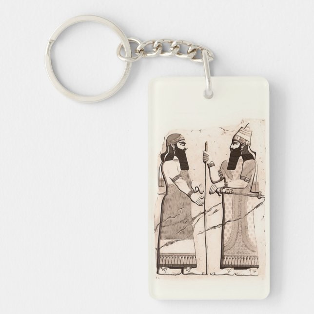 Ancient Assyrian Art Key Ring (Front)