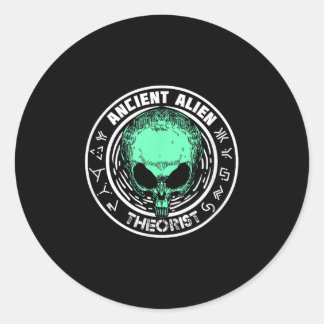 Ancient Astronaut Theorist Say Yes As Gift Classic Round Sticker