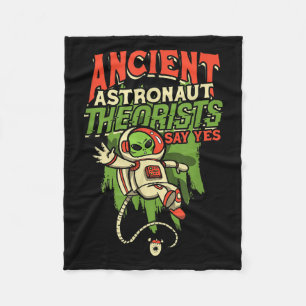 Ancient Astronaut Theorists Say Yes - Space Fleece Blanket