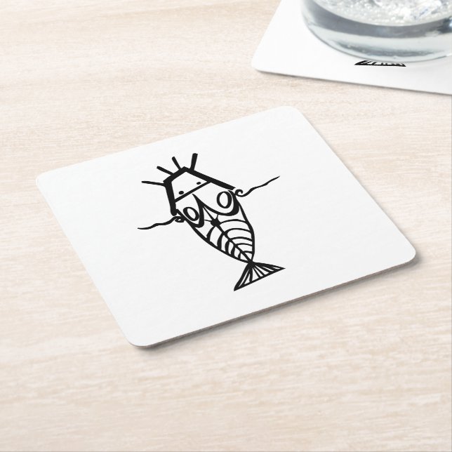 Ancient Astronauts Square Paper Coaster (Angled)