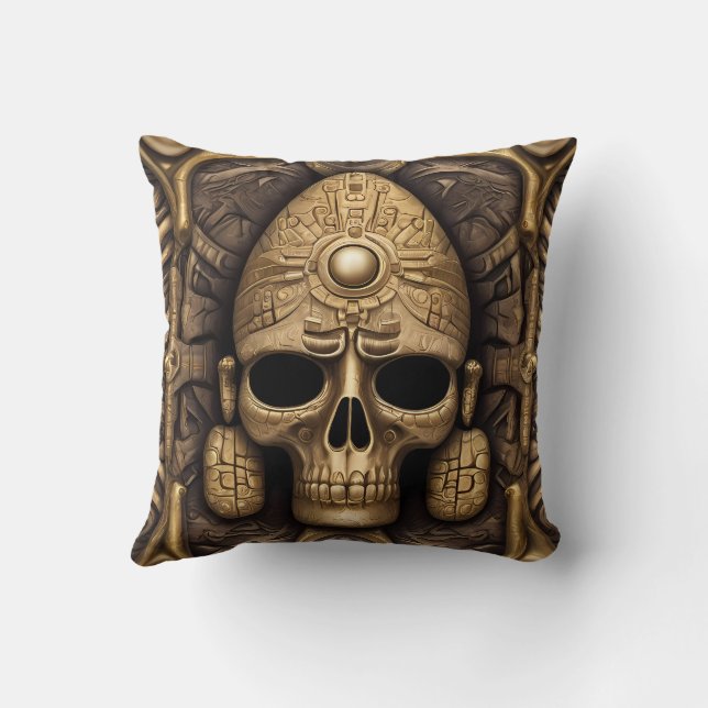 Ancient Aztec & Celtic Abstract mixed symbols  Cushion (Back)