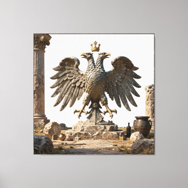 Ancient Balkan Temple Artefact Canvas Print (Front)