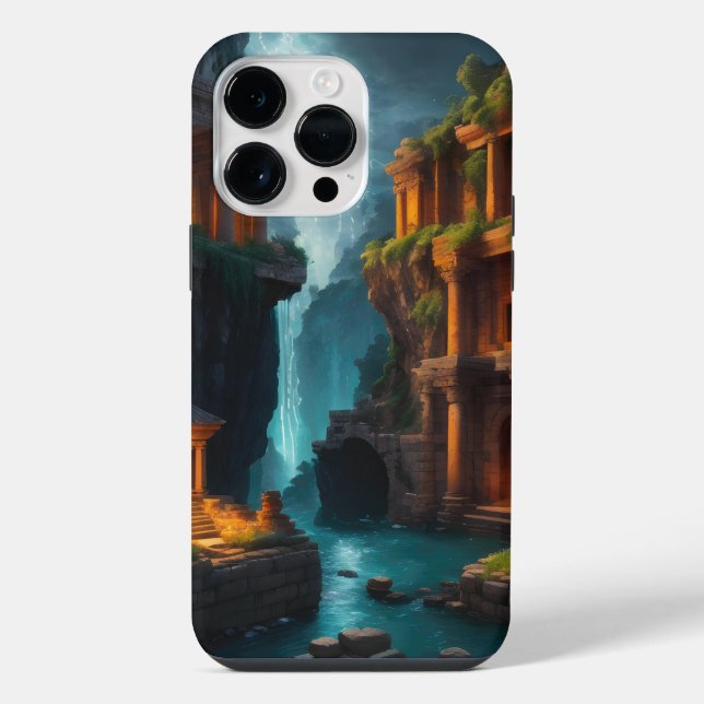Ancient Bath House - Mythical Pools iPhone Case (Back)