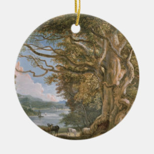 Ancient Beech Tree Ceramic Tree Decoration