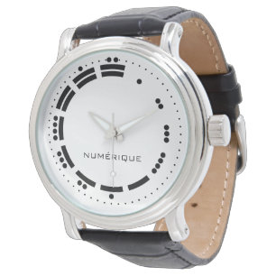 Ancient Black White Mayan Numerals Vector Art Watch
