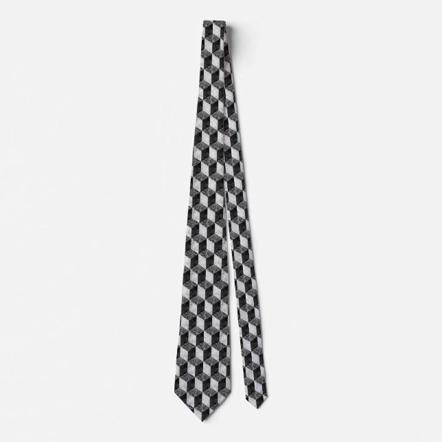 Ancient Block Pattern 01 Tie (Front)