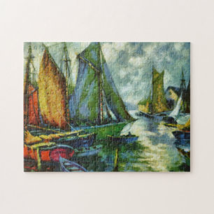 Ancient Boat Harbour Jigsaw Puzzle