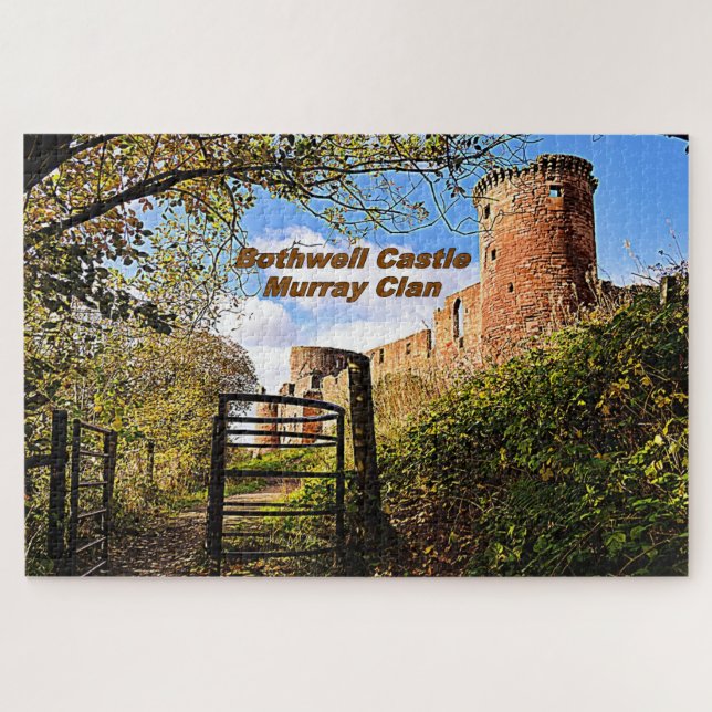 Ancient Bothwell Castle – Scottish Murray Clan Jigsaw Puzzle (Horizontal)