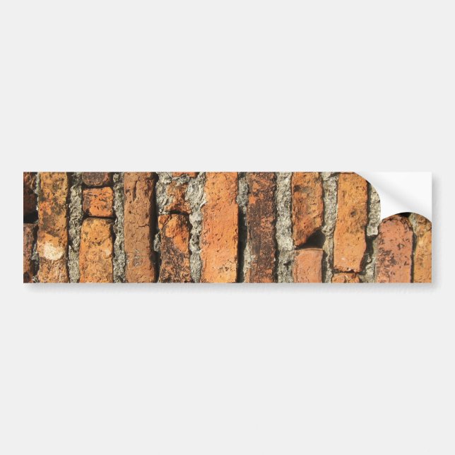 Ancient Brick Wall Bumper Sticker (Front)