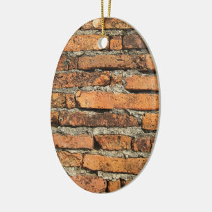 Ancient Brick Wall Ceramic Tree Decoration