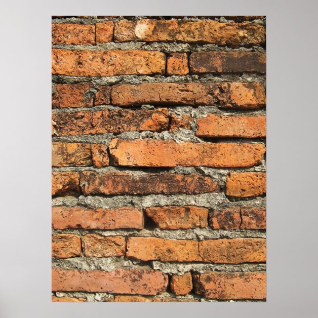 Ancient Brick Wall Poster (Front)