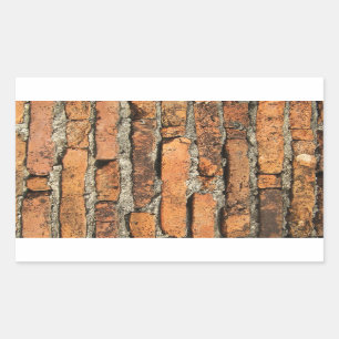 Ancient Brick Wall Rectangular Sticker