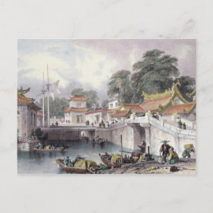 Ancient Bridge over the River at Chapro, c.1850 (c Postcard